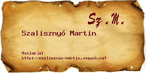 Szalisznyó Martin névjegykártya